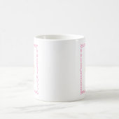 Mug Chat Moderne Fantaisiste Orange et Rose (Centre)