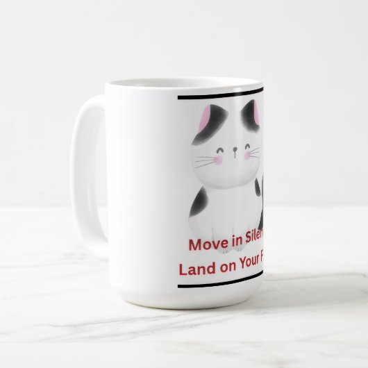 Mug Chat Motivationnel (Devant gauche)