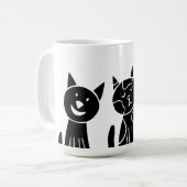 Mug chat, nature, dessin (Devant gauche)