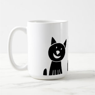 Mug chat, nature, dessin