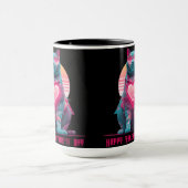 Mug Chat néon vintage pour la Saint-Valentin  (Centre)