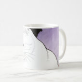 Mug Chat nettoyant sa patte (Devant droit)