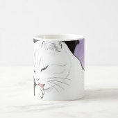 Mug Chat nettoyant sa patte (Centre)