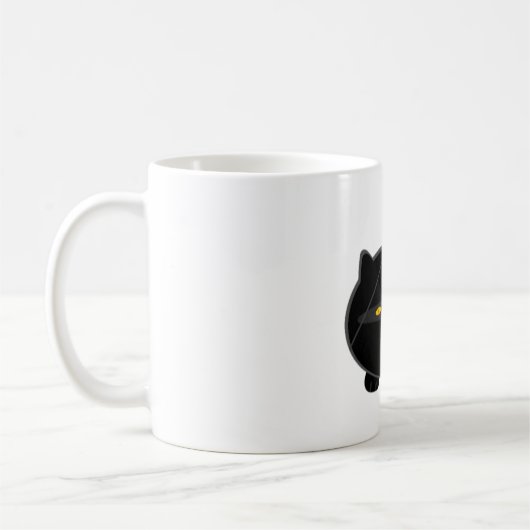 Mug Chat Ninja mal ajusté (Gauche)
