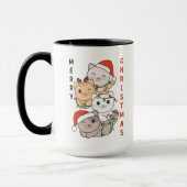 Mug Chat Noël Arbre Noël Animaux Chats (Gauche)