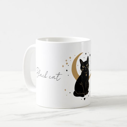Mug chat noir (Devant gauche)