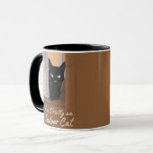 Mug Chat noir à la fenêtre (Devant gauche)