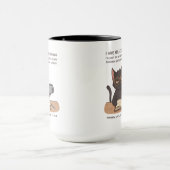 Mug Chat Noir à l'Ouïe Sélective – Humour Sarcastique (Centre)