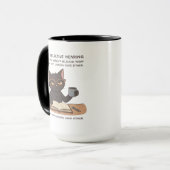 Mug Chat Noir à l'Ouïe Sélective – Humour Sarcastique (Devant gauche)