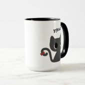 Mug Chat noir adorable (Devant droit)
