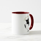 Mug Chat Noir Adorable dans le Nom de Poche (Devant droit)