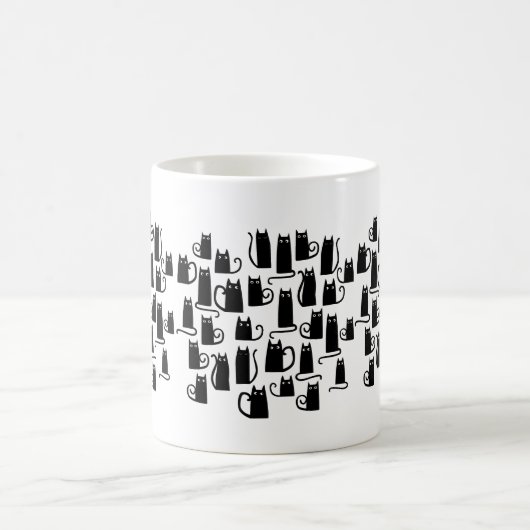 Mug Chat noir amusant (Centre)