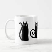 Mug Chat noir amusant (Gauche)