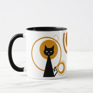 Mug Chat noir au clair de lune