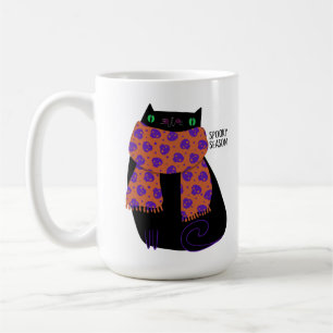 Mug Chat noir automne saison Halloween Éffrayant migno