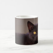 Mug Chat noir aux yeux jaunes Musique (Centre)