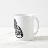 Mug Chat noir aux yeux verts (Devant droit)
