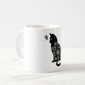 Mug Chat noir aux yeux verts (Devant gauche)