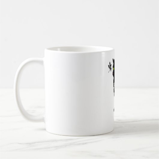 Mug Chat noir aux yeux verts (Gauche)