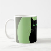 Mug Chat noir aux yeux verts (Gauche)