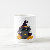 Mug Chat Noir Avec Chemise Halloween Jack-o'-lantern (Centre)