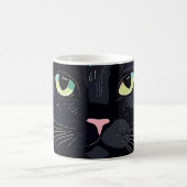 Mug Chat noir avec couronne florale (Centre)