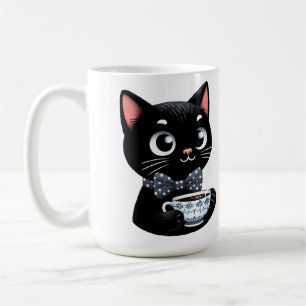 Mug Chat Noir avec Cravate de cabot