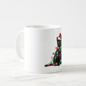 Mug Chat Noir Avec Feu De Noël (Devant gauche)