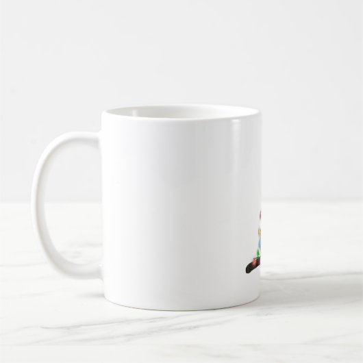 Mug Chat Noir Avec Feu De Noël (Gauche)