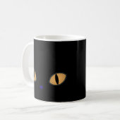 Mug Chat Noir Avec Gros Oeil Orange (Devant gauche)