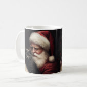 Mug Chat noir avec Noël Festif du Père Noël (Devant gauche)