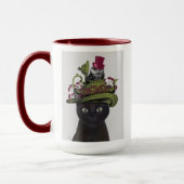 Mug Chat noir avec théière et hibou (Gauche)