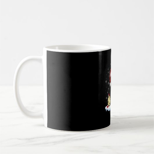Mug Chat Noir Avec Un Chapeau De Noël Costume Chat De (Gauche)