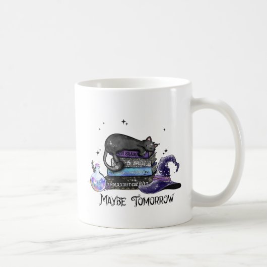 Mug Chat noir azy, Chat d'Halloween | Pour le ver de l (Droite)