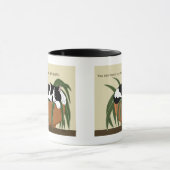 Mug Chat noir blanc Plante drôle (Centre)