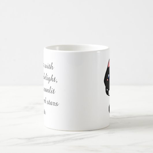 Mug Chat noir céleste pour les amateurs de chats et d' (Centre)