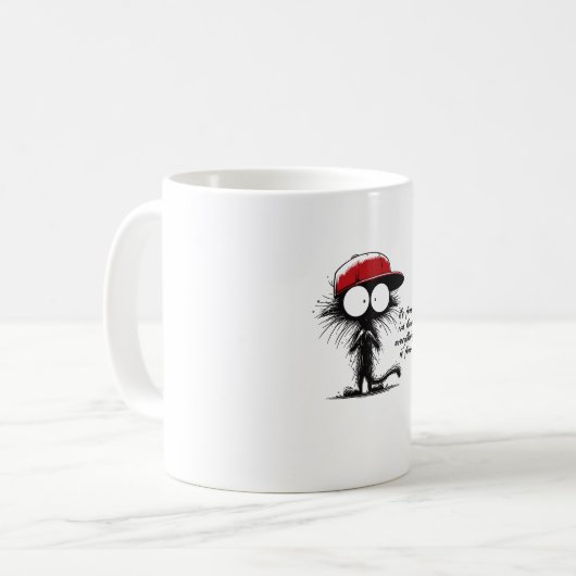 Mug Chat noir C'est bon Je vais bien Tout va bien Fu (Devant gauche)