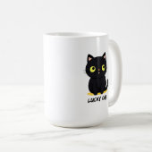 Mug Chat Noir Chanceux (Devant droit)