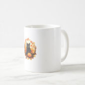 Mug Chat noir citrouille Halloween Costume Vintage pou (Devant droit)