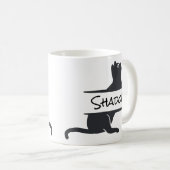Mug Chat noir Customisé (Devant droit)