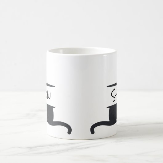 Mug Chat noir Customisé (Centre)