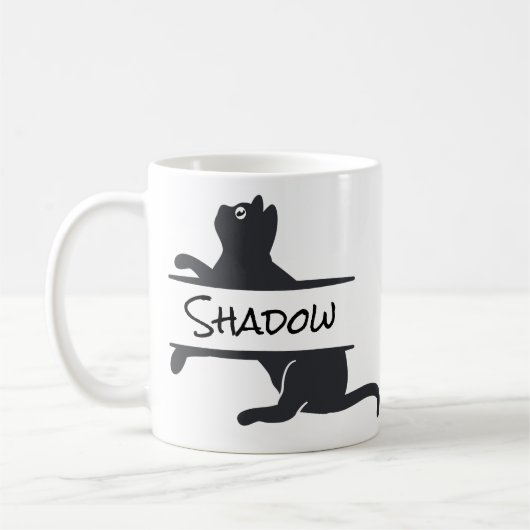 Mug Chat noir Customisé (Gauche)