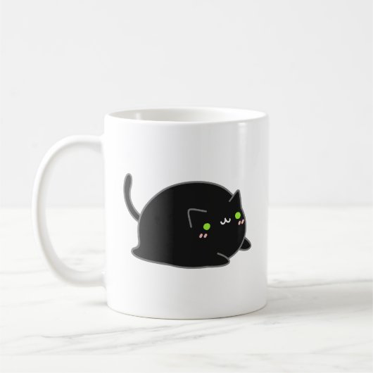 Mug Chat noir Cute Kawaii (Gauche)