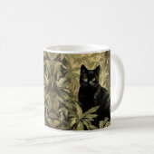 Mug Chat noir dans la forêt luxuriante (Devant droit)