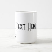 Mug Chat noir de dessin animé drôle et féroce  (Centre)