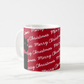 Mug Chat noir de Joyeux Noël (Devant gauche)