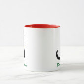 Mug Chat Noir de Noël tendance à Santa Hat (Centre)