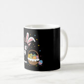 Mug Chat noir de Pâques Tuxedo Lapin Lapin Oreilles OE (Devant droit)