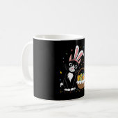 Mug Chat noir de Pâques Tuxedo Lapin Lapin Oreilles OE (Devant gauche)