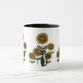 Mug Chat noir de tournesol (Centre)